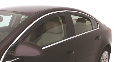 AVS 11-17 Buick Regal Ventvisor In-Channel Front & Rear Window Deflectors 4pc - Smoke thumbnail 1