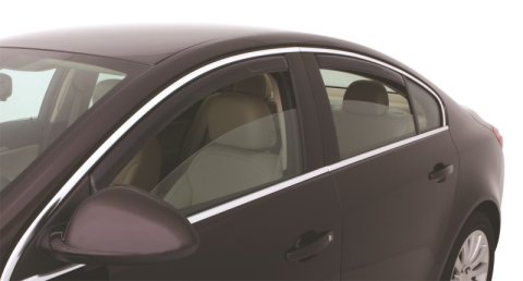 AVS 11-17 Buick Regal Ventvisor In-Channel Front & Rear Window Deflectors 4pc - Smoke thumbnail 2