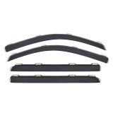 AVS 13-18 Nissan Sentra Ventvisor In-Channel Front & Rear Window Deflectors 4pc - Smoke thumbnail 6