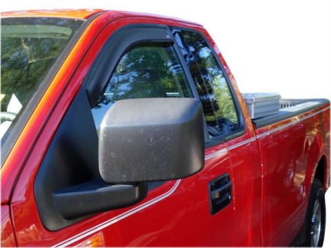 AVS 04-08 Ford F-150 Standard Cab (Excl. 04 Heritage) Ventvisor Window Deflectors 2pc - Smoke thumbnail 2