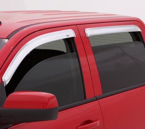 AVS 07-16 GMC Acadia Ventvisor Outside Mount Front & Rear Window Deflectors 4pc - Chrome thumbnail 2