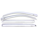 AVS 07-18 Toyota Tundra Crewmax Ventvisor Outside Mount Front & Rear Window Deflectors 4pc - Chrome thumbnail 5