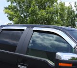 AVS 07-18 Toyota Tundra Crewmax Ventvisor Outside Mount Front & Rear Window Deflectors 4pc - Chrome thumbnail 7