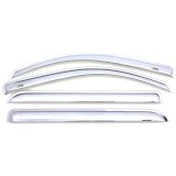 AVS 10-17 Chevy Equinox Ventvisor Outside Mount Front & Rear Window Deflectors 4pc - Chrome thumbnail 6