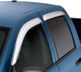 AVS 10-17 Chevy Equinox Ventvisor Outside Mount Front & Rear Window Deflectors 4pc - Chrome thumbnail 7