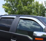 AVS 10-17 Chevy Equinox Ventvisor Outside Mount Front & Rear Window Deflectors 4pc - Chrome thumbnail 8