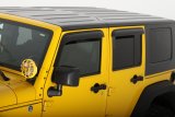 AVS 07-18 Jeep Wrangler Unlimited Ventvisor Outside Mount Window Deflectors 4pc - Smoke thumbnail 4