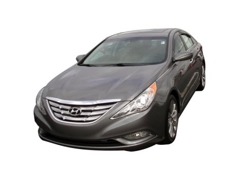 AVS 11-14 Hyundai Sonata (New Body Style) Ventvisor Outside Mount Window Deflectors 4pc - Smoke thumbnail 3