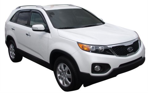 AVS 11-15 Kia Sorento Ventvisor Outside Mount Window Deflectors 4pc - Smoke thumbnail 2
