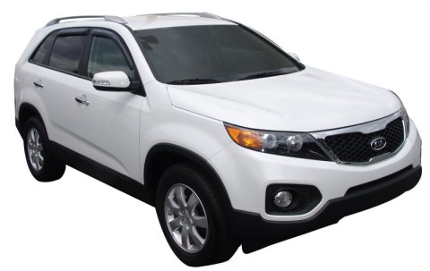 AVS 11-15 Kia Sorento Ventvisor Outside Mount Window Deflectors 4pc - Smoke thumbnail 3