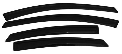 AVS 11-16 Hyundai Elantra (Excl. GT) Ventvisor Outside Mount Window Deflectors 4pc - Smoke thumbnail 3