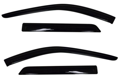 AVS 11-18 Dodge Durango Ventvisor Outside Mount Window Deflectors 4pc - Smoke thumbnail 4