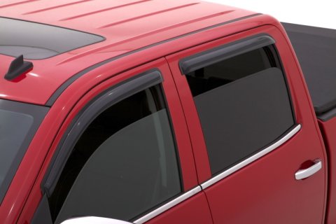 AVS 15-18 Chevy Silverado 2500 Crew Cab Ventvisor Outside Mount Window Deflectors 4pc - Smoke thumbnail 1