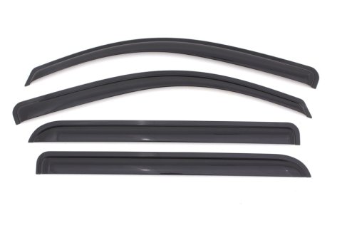 AVS 15-18 Chevy Silverado 2500 Crew Cab Ventvisor Outside Mount Window Deflectors 4pc - Smoke thumbnail 2