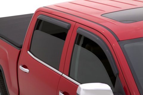 AVS 15-18 Chevy Silverado 2500 Crew Cab Ventvisor Outside Mount Window Deflectors 4pc - Smoke thumbnail 4