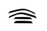 AVS 99-07 Chevy Silverado 1500 Ext. Cab Ventvisor Outside Mount Window Deflectors 4pc - Smoke thumbnail 3