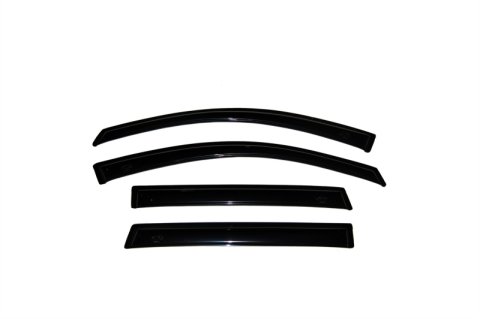 AVS 99-16 Ford F-250 Super Duty Supercrew Ventvisor Outside Mount Window Deflectors 4pc - Smoke thumbnail 2