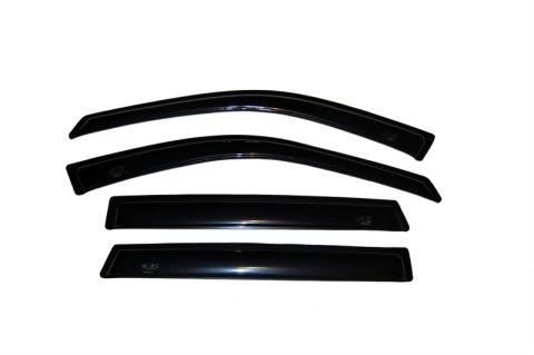 AVS 01-06 Hyundai Santa Fe Ventvisor Outside Mount Window Deflectors 4pc - Smoke thumbnail 2
