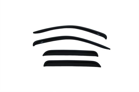 AVS 05-11 Dodge Dakota Quad Cab Ventvisor Outside Mount Window Deflectors 4pc - Smoke thumbnail 3