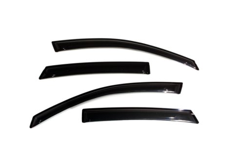 AVS 08-11 Ford Focus Ventvisor Outside Mount Window Deflectors 4pc - Smoke thumbnail 4