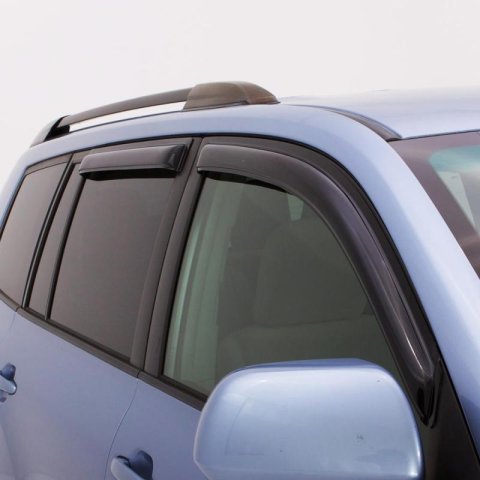 AVS 10-12 Kia Forte Ventvisor Outside Mount Window Deflectors 4pc - Smoke thumbnail 4