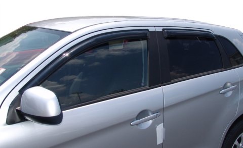 AVS 11-13 Mitsubishi Outlander Sport Ventvisor Outside Mount Window Deflectors 4pc - Smoke thumbnail 3