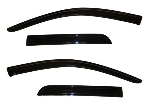 AVS 11-13 Mitsubishi Outlander Sport Ventvisor Outside Mount Window Deflectors 4pc - Smoke thumbnail 4
