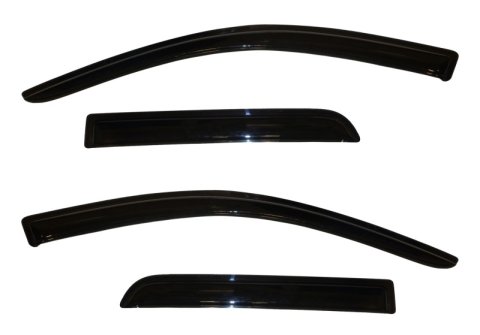AVS 11-13 Mitsubishi Outlander Sport Ventvisor Outside Mount Window Deflectors 4pc - Smoke thumbnail 5