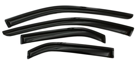 AVS 16-18 Chevy Malibu Ventvisor Outside Mount Window Deflectors 4pc - Smoke thumbnail 3