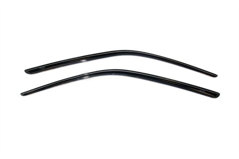 AVS 08-18 Dodge Challenger Ventvisor Outside Mount Window Deflectors 2pc - Smoke thumbnail 1