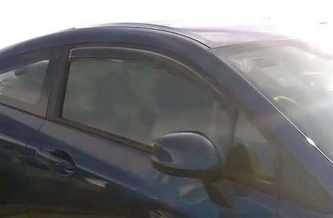 AVS 12-15 Honda Civic Coupe Ventvisor Outside Mount Window Deflectors 2pc - Smoke thumbnail 2