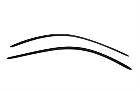 AVS 94-04 Ford Mustang Ventvisor Outside Mount Window Deflectors 2pc - Smoke thumbnail 1