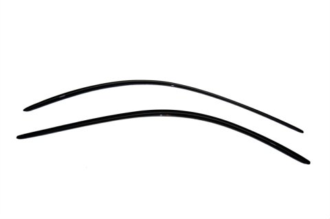 AVS 94-04 Ford Mustang Ventvisor Outside Mount Window Deflectors 2pc - Smoke thumbnail 2