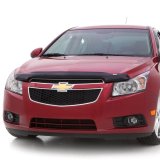 AVS 07-12 Nissan Sentra Carflector Low Profile Hood Shield - Smoke thumbnail 2