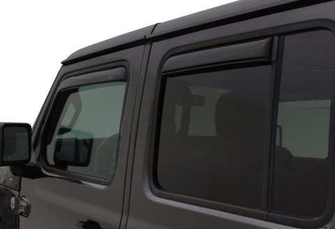 AVS 2018 Jeep Wrangler Unlimited (4-Door) Ventvisor In-Channel Window Deflectors 4pc - Smoke thumbnail 1