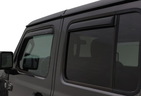 AVS 2018 Jeep Wrangler Unlimited (4-Door) Ventvisor In-Channel Window Deflectors 4pc - Smoke thumbnail 3
