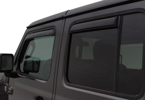 AVS 2018 Jeep Wrangler Unlimited (4-Door) Ventvisor In-Channel Window Deflectors 4pc - Smoke thumbnail 4