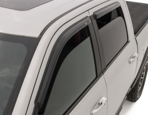 AVS 2019 RAM 1500 Crew Cab Ventvisor Outside Mount Front & Rear Window Deflectors 4pc - Smoke thumbnail 1