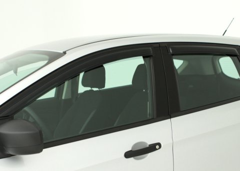 AVS 18-21 Hyundai Accent Ventvisor Outside Mount Deflectors 4pc - Smoke thumbnail 1