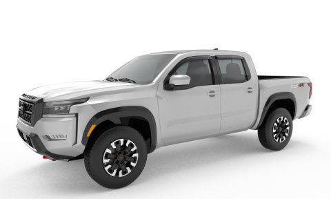 AVS 2022 Nissan Frontier (Crewcab Pickup) Ventvisor Outside Mount Window Deflectors 4pc - Smoke thumbnail 2