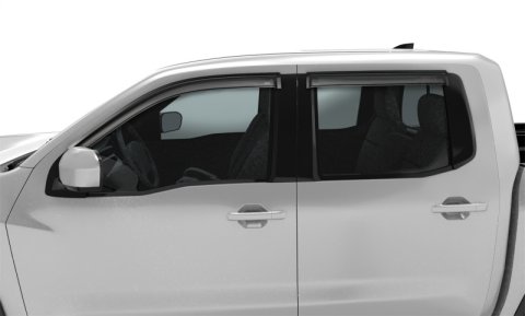 AVS 2022 Nissan Frontier (Crewcab Pickup) Ventvisor Outside Mount Window Deflectors 4pc - Smoke thumbnail 5