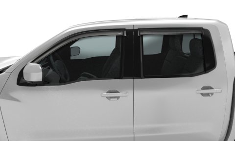 AVS 2022 Nissan Frontier (Crewcab Pickup) Ventvisor Outside Mount Window Deflectors 4pc - Smoke thumbnail 6