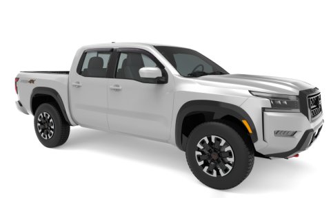 AVS 2022 Nissan Frontier (Crewcab Pickup) Ventvisor Outside Mount Window Deflectors 4pc - Smoke thumbnail 8