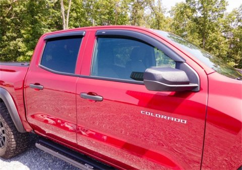 AVS 2023 Chevrolet Colorado / GMC Canyon Ventvisor Outside Mount Window Deflectors 4pc - Smoke thumbnail 3