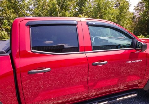 AVS 2023 Chevrolet Colorado / GMC Canyon Ventvisor Outside Mount Window Deflectors 4pc - Smoke thumbnail 4