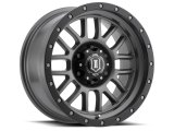 ICON Alpha 17x8.5 6x135 6mm Offset 5in BS 87.1mm Bore Titanium Wheel thumbnail 1