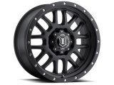 ICON Alpha 20x9 8x6.5 19mm Offset 5.75in BS 125.2mm Bore Satin Black Wheel thumbnail 1