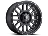 ICON Alpha 20x9 8x6.5 19mm Offset 5.75in BS 125.2mm Bore Satin Black/Milled Windows Wheel thumbnail 1