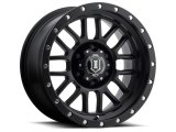 ICON Alpha 20x9 8x180 12mm Offset 5.5in BS 125.2mm Bore Satin Black Wheel thumbnail 1