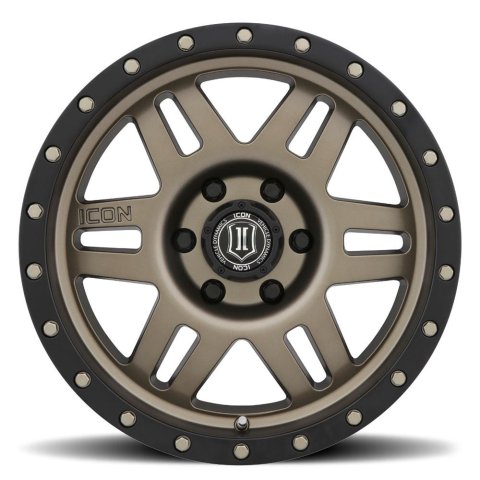 ICON Six Speed 17x8.5 5x150 25mm Offset 5.75in BS 116.5mm Bore Bronze Wheel